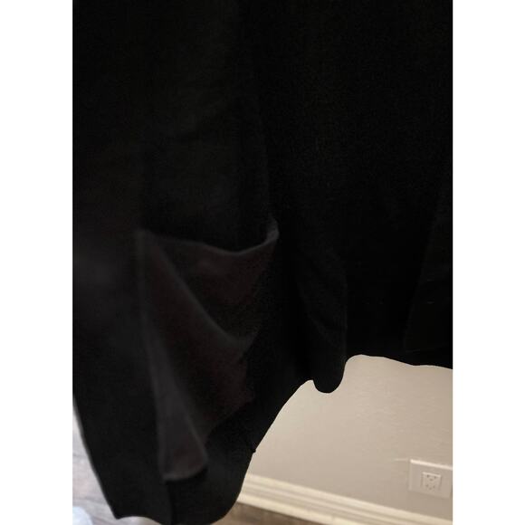 Lululemon Merino Wool Blend Ribbed Wrap Sweater Black Sz 8 Cardigan Lightweight - Picture 8 of 14